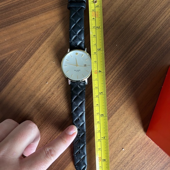 Kate Spade Quilted Leather Strap Metro Women's Watch - Picture 5 of 6